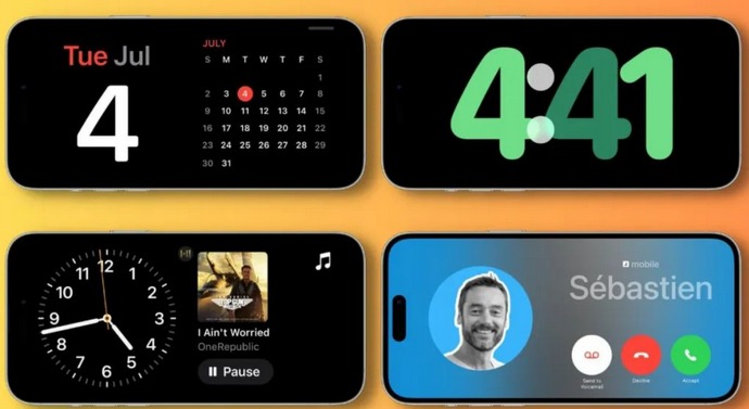 回民苹果手机维修分享iOS17横屏充电待机显示有什么好处 