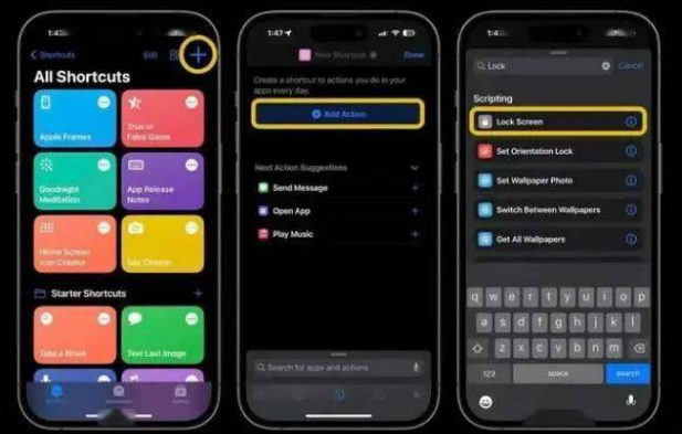 回民苹果14锁屏维修店分享iPhone14升级iOS16.4后如何创建锁屏快捷方式 