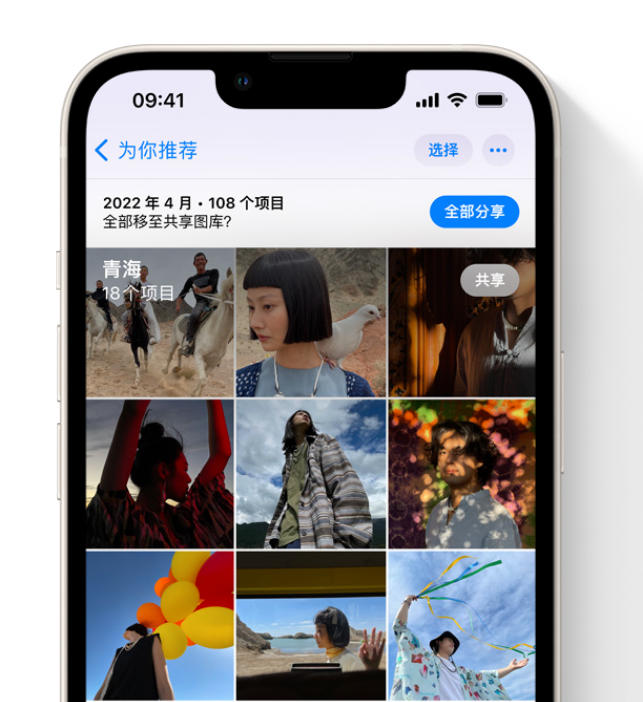 回民苹果维修网点分享在 iPhone 上使用共享图库 